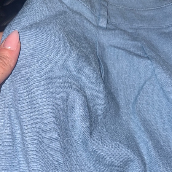 Open Edit • NWT Light Blue linen blend Shorts Set - Picture 5 of 7